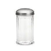 TableCraft P800 Cheese Shaker - 12 oz., 3-1/16" dia x 5-5/8" H, Poly, Stainless Steel Top, Metal 1 image