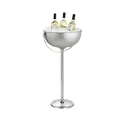 TableCraft RS2132 Wine Bucket Stand, 10-1/4 Qt, 32" H x 16" D, Stainless Steel, Silver 2 image