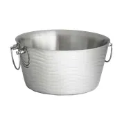 TableCraft WBT14 - Collection 3-Gallon Stainless Steel Beverage Tub, 14-1/2" x 7-1/2", Double-Wall 1 image