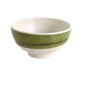 Yanco BA-404 Bamboo Style Rice Bowl, 10 oz 4-1/2" Dia x 2-1/2" H, Melamine, Dishwasher Safe - Dozen 1 image