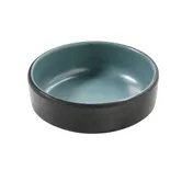 Yanco BM-4003TL Sauce Dish, 2 Oz, 3"W x 1"D x 3"H, Gray/Teal Melamine - Dozen 1 image