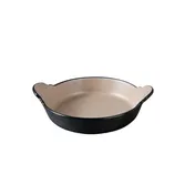 Yanco BM-606CL Deep Dish Sauce Dish, 12 Oz Black Melamine With Handle - Dozen 1 image