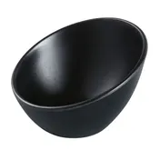 Yanco BP-3105 Black Pearl Sheer 5" Bowl, 5 Oz (0--1/4 Qt), Tapered Asian, Matting, Melamine - Dozen 1 image