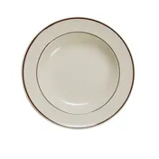 Yanco BR-3 9" Brown Speckled Soup Bowl, 10 oz, Round Ceramic, Dishwasher & Microwave Safe - Dozen 1 image