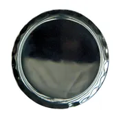 Yanco CAT-1016B - 16" Round Melamine Dinner Plate, Black, Dishwasher Safe, Plastic Tableware 1 image