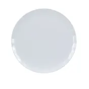 Yanco CAT-1020W - 20" Round Melamine Dinner Plate, White Coupe, Dishwasher Safe 1 image