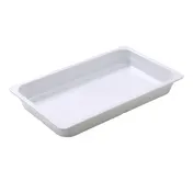 Yanco GN-120 5.5L GN 1/1 Food Pan, White Melamine, 20-7/8" L x 12-4/5" W x 2-9/16" H, Dishwasher Safe 1 image