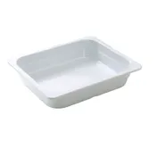 Yanco GN-212 1/2 GN Pan 2.3L 12-4/5" x 10-7/16" x 2-9/16" Rectangular Melamine White Dishwasher Safe 1 image