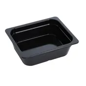 Yanco GN-213BK - 1/2 GN Black Melamine Pan, 3.6L, 12-4/5" L x 10-7/16" W x 3-15/16" H Dishwasher Safe 1 image