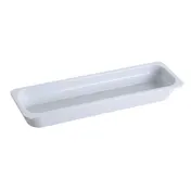 Yanco GN-420 Food Pan - GN 2/4 Melamine White, 20-7/8" L x 6-3/8" W x 2-9/16" H, 2-1/2"-3" Depth 1 image