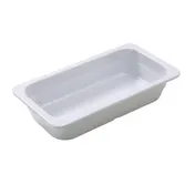 Yanco GN-512 Food Pan - GN 1/3 Melamine, White, 12-4/5" L x 6-15/16" W x 2-9/16" H, Dishwasher Safe 1 image
