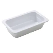 Yanco GN-610 1/4 GN Melamine Pan, White, 10-7/16" L x 6-3/8" W x 2-9/16" H, Dishwasher Safe 1 image