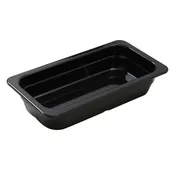 Yanco GN-610BK - 1/4 GN Pan, 10-7/16" L x 6-3/8" W x 2-9/16" H, Melamine, Black, Dishwasher Safe 1 image