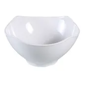 Yanco MD-337 - 30 oz Square Melamine Bowl, 7" L x 7" W x 3-1/2" H, White, Dishwasher Safe - Dozen 1 image