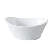 Yanco ML-705 Fruit Bowl, Oval 6-1/2 Oz White Porcelain, 5-1/2" L x 3-1/4" W x 2" H - Dozen 1 image