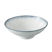 Yanco MR-509 - 50 oz Round China Bowl, 9-3/4" Dia x 3⅛" H, White & Blue, Dishwasher Safe - Dozen 1 image