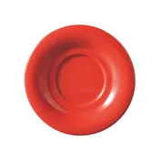 Yanco MS-9303RD Plastic Saucer, 5.5" Melamine, Heavy-Duty Red, Dishwasher Safe NSF - Dozen 1 image
