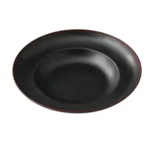 Yanco NA-810BK Pasta Bowl, 10"-3/4", 12 Oz, Black/Brown Melamine, Dishwasher Safe - Dozen 1 image