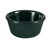 Yanco NC-531BK - 3 Oz Ramekin 3-1/4" Dia x 1-1/2" H Melamine Black Duty Dishwasher Safe - Dozen 1 image
