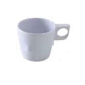 Yanco NS-9011W - 8 Oz White Melamine Mug, 3" Dia. x 2-3/4" H, Dishwasher Safe, NSF - Dozen 1 image