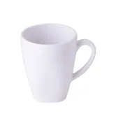 Yanco NS-9110W - 10 Oz White Melamine Mug, 3-1/4" Dia. X 4" H, Round, Dishwasher Safe, NSF, - Dozen 1 image