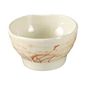 Yanco OR-3704 Orchis Melamine Rice Bowl, 8 oz (-1/4 qt) 4--1/4" Dia x 2--1/2" H, Dishwasher-Safe - Dozen 1 image
