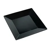 Yanco RM-114BK - 14" x 14" Square Melamine Plate, Black, Dishwasher Safe - Dozen 1 image