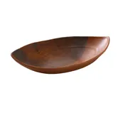Yanco WD-710 Oval Bowl, 10" x 5-1/2" x 2" Deep, 18 oz (-3/4 qt) Melamine Wood-Look - Dozen 1 image