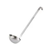 Vollrath 4980610 6-8 oz Ladle, 12.5" Hooked Handle, 3.5" Stainless Steel Bowl, NSF Certified 1 image