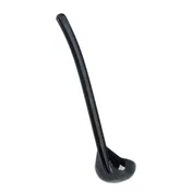 Carlisle 029503 Carly Ladle, 9.5" Length, 1 Oz Oval Bowl, Black Plastic, Dishwasher Safe 2 image