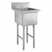 Hubert 29N-045 Kratos 1 Compartment Sink, 22"W X 26"D X 43.75"H, 16 Ga, Bowl 1 image