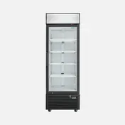Hurakan HKN-MRC19R1S 27" 1-Section Glass Door Merchandiser Refrigerator, 19.2 cu ft, Black Pre-Coated Steel 1 image