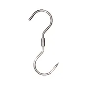 Omcan USA 10505 - S Hook with Swivel, 270mm x 12mm (10-1/2" x 1/2") Stainless Steel Meat Hook 1 image