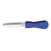 Omcan USA 11523 Oyster & Clam Knife, 3-3/4" Blade, Blue Plastic Handle - Ideal for Shellfish Opening 1 image