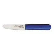 Omcan USA 12750 Clam Knife, 3-1/2" Blade, Blue Plastic Handle, Greban 1 image