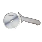 Omcan USA 12815 Pizza Cutter - 4" White Plastic R-Style Handle, Stainless Steel Wheel, Cutlery 1 image