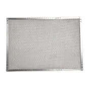 Omcan USA 13456 Pizza Screen - 12" X 16" Rectangular Crimped Aluminum, 16" Size for Pizza Baking 1 image