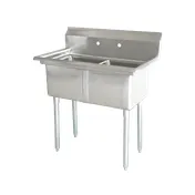 Omcan USA 22119 (2) Two Compartment Sink 1 image