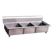 Omcan USA 22120 (3) Three Compartment Sink 1 image