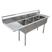Omcan USA 25259 (3) Three Compartment Sink 1 image
