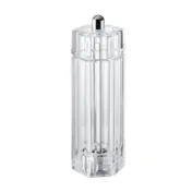 Omcan USA 43683 - TRE SPADE Tosca Pepper Mill, 5" Tall, Acrylic, Steel Conic, 20-Year Guarantee 1 image