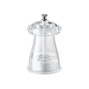 Omcan USA 43703 Salt Mill - 4" Crystal Acrylic Conic Grinder, Tempered Steel, 20-Year Guarantee, Italy 1 image