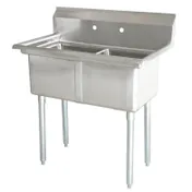 Omcan USA 43791 (2) Two Compartment Sink 1 image