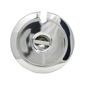 Omcan USA 44673 Inset Cover - 11 Qt Notched Stainless Steel, No Hinge, Fits 11-Qt Bain Marie Pot 1 image