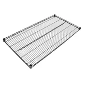 Omcan USA 48095 Wire Shelving, 18"D x 48"W, Black Epoxy Finish, NSF Certified, Heavy Duty Restaurant Shelf 1 image
