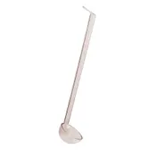 Omcan USA 80219 Ladle - 8-1/2" One-Piece Polycarbonate Spoon, Beige, 0.75 oz, 8-1/2" Length 1 image