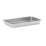Omcan USA 80262 - 1/2 Stainless Steel Steam Table Pan, 10-3/8" x 12-3/4" x 2-1/2" Deep, Solid, NSF 1 image
