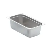 Omcan USA 80269 Stainless Steel Steam Table Pan, 1/3 Size, 6-7/8" x 12-3/4" x 6" Deep, NSF, Solid 1 image