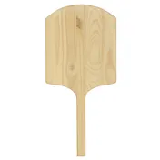 Omcan USA 80604 Pizza Peel - 14" x 16" Rectangular Wood Blade, Tapered, 30" Length, Wood Handle 1 image