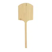 Omcan USA 80606 Pizza Peel - 14" x 16" Rectangular Wood Blade, Tapered, 42" Length, Wood Handle 1 image